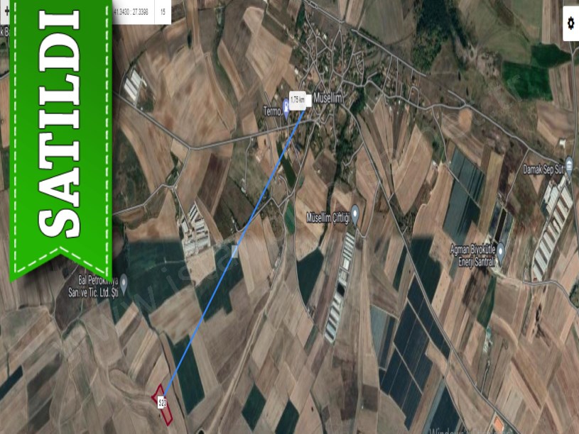 Kırklareli Lüleburgaz Müsellim Köyünde Satılık Arsa , 300 m2 Çaplı Hisseli 