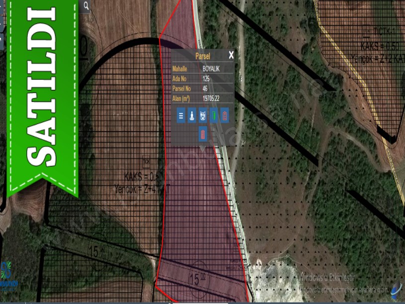 Arnavutköy Boyalıkta Satılık Tarla , 19,700 m2 Cadde Cephe İmarlı 