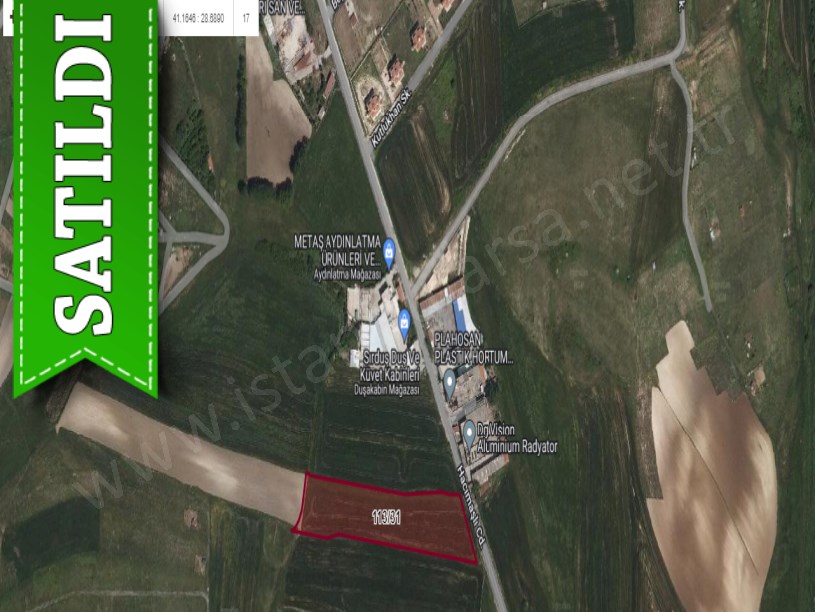 Arnavutköy Hacımaşlıda Satılık Tarla , 9,914 M2 Cadde Cephe İmarlı Müstakil