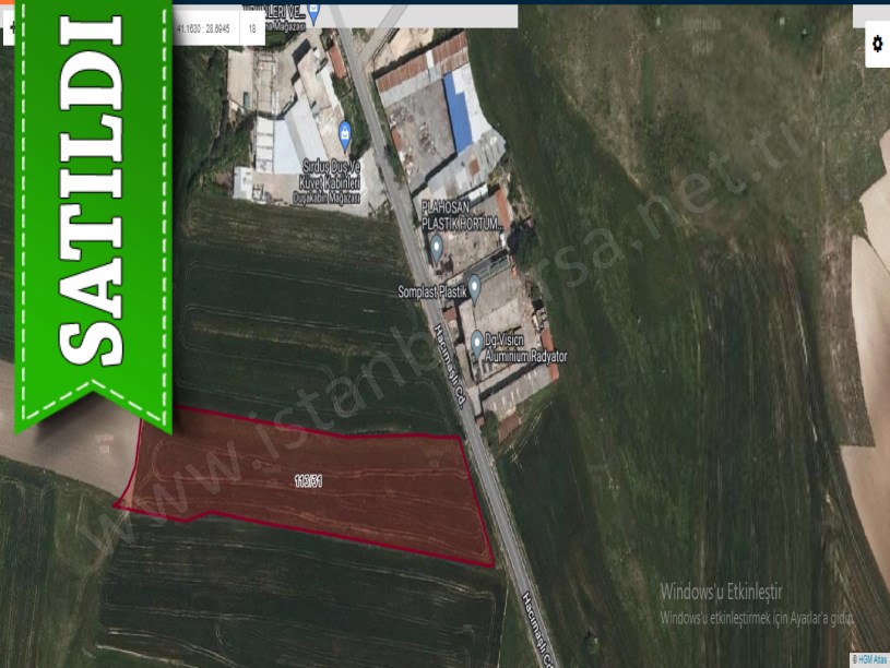 Arnavutköy Hacımaşlıda Satılık Tarla , 9,914 M2 Cadde Cephe İmarlı Müstakil