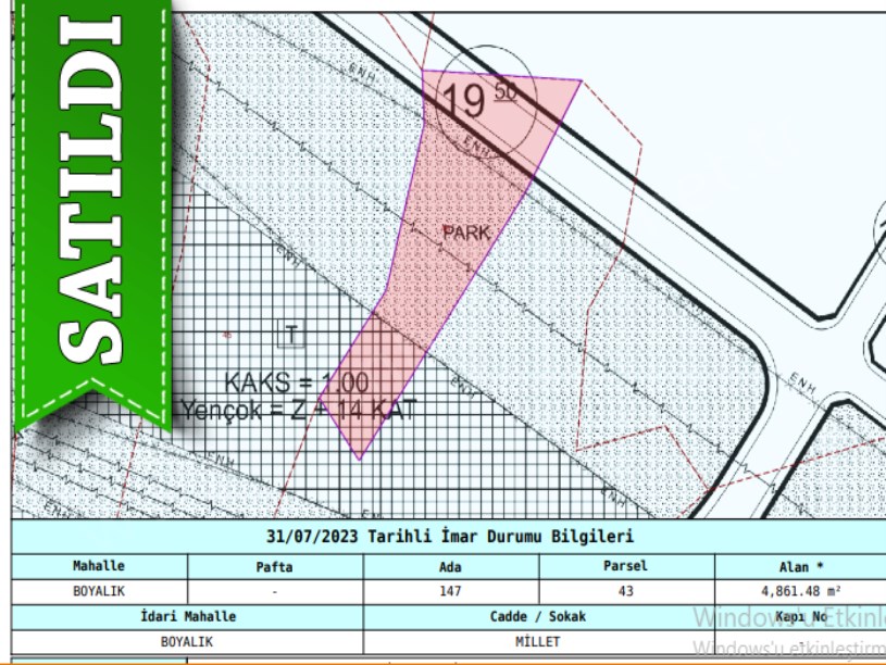 Arnavutköy Boyalıkta Satılık Tarla , 4,861 M2 Müstakil İmarlı