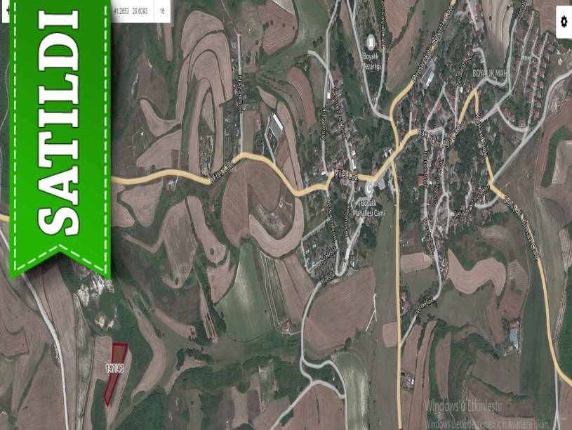 Arnavutköy Boyalıkta Satılık Tarla , 4,861 M2 Müstakil İmarlı