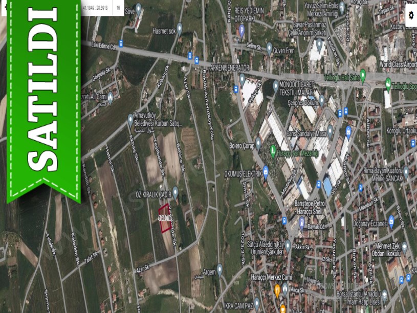 Arnavutköy Haraççıda Satılık Arsa , 4,233 M2 Müstakil İmarlı İfrazlı 