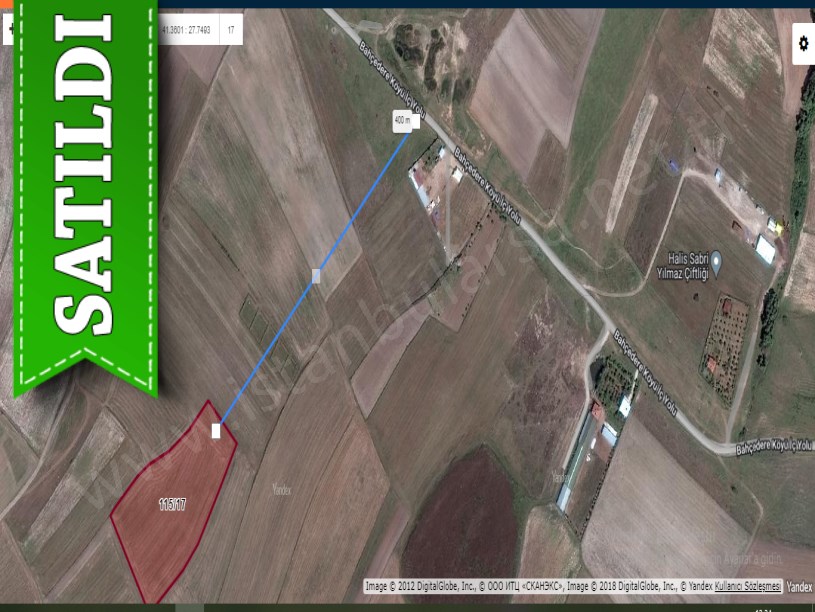 Tekirdağ Saray Bahçedere Satılık Tarla , 16,300 m2 Müstakil 
