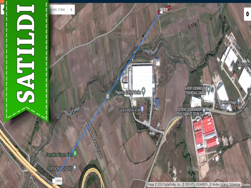 Tekirdağ Saray Beyazköyde Satılık Tarla , 1, 860 m2 Müstakil Yolu Var