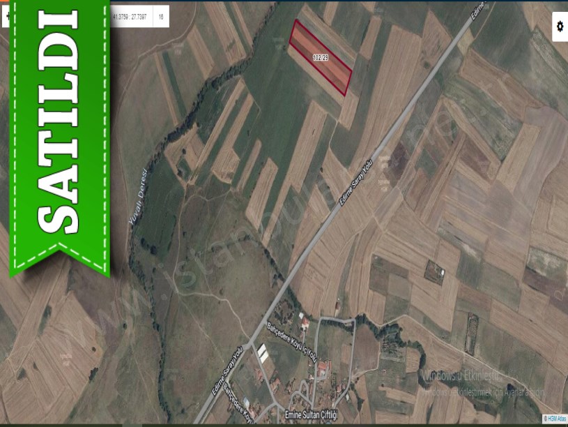 Tekirdağ Saray Bahçedere Satılık Tarla , 4,250 m2 Yolu Var Hisseli 