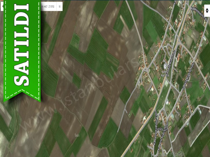 Tekirdağ Saray Kadıköyde Satılık Tarla , 5,122 m2 Tek Tapu Köye Yakın Yolu Var