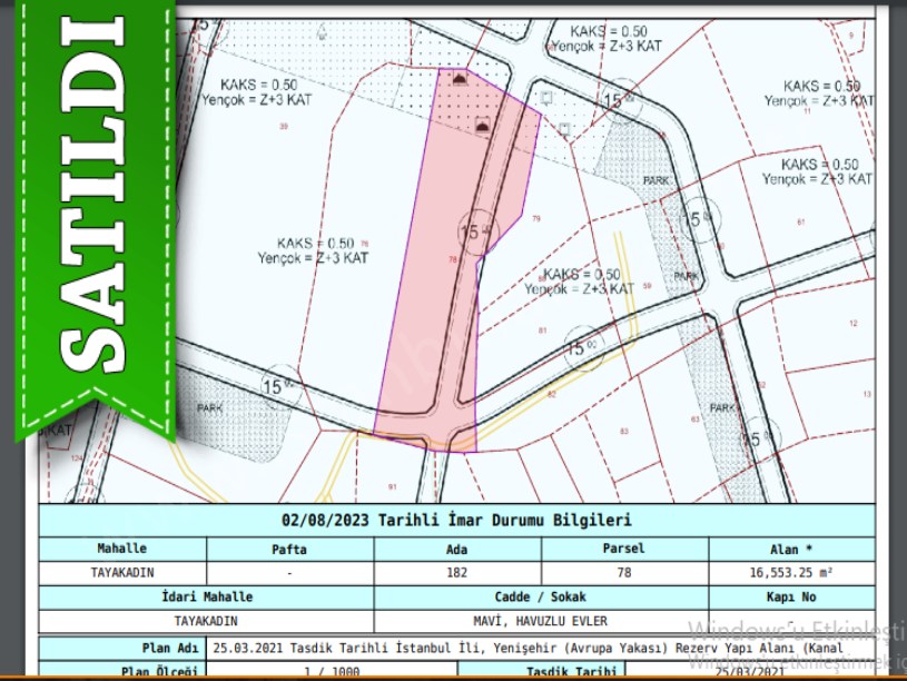 Arnavutköy Tayakadında Satılık Arsa , 200 M2 Hisseli Yeri Belli Merkezde