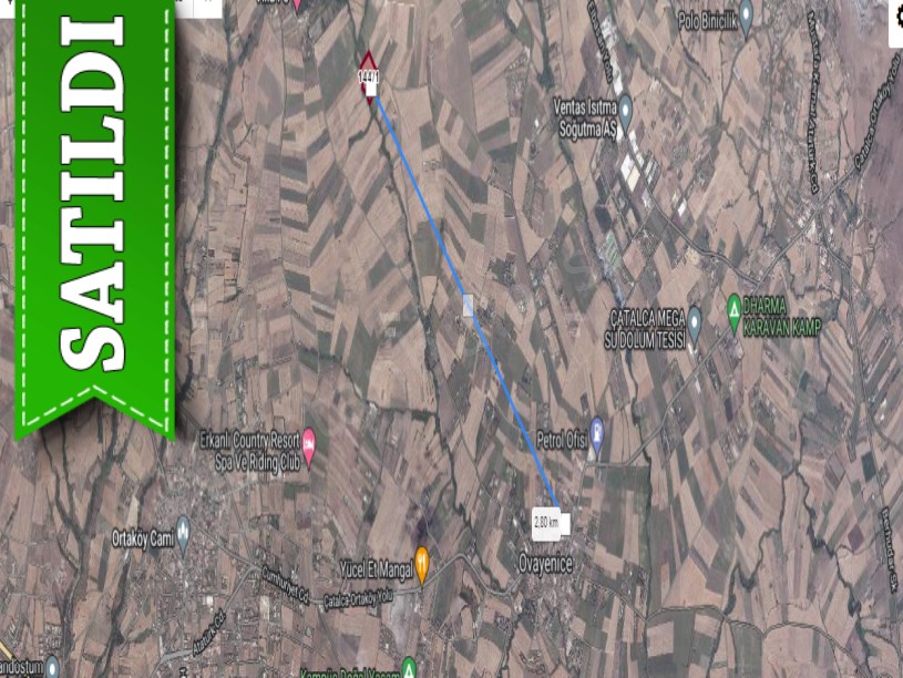 Çatalca Ovayenicede Satılık Arsa , 1,175 M2 Kadastro Yoluna Cephe