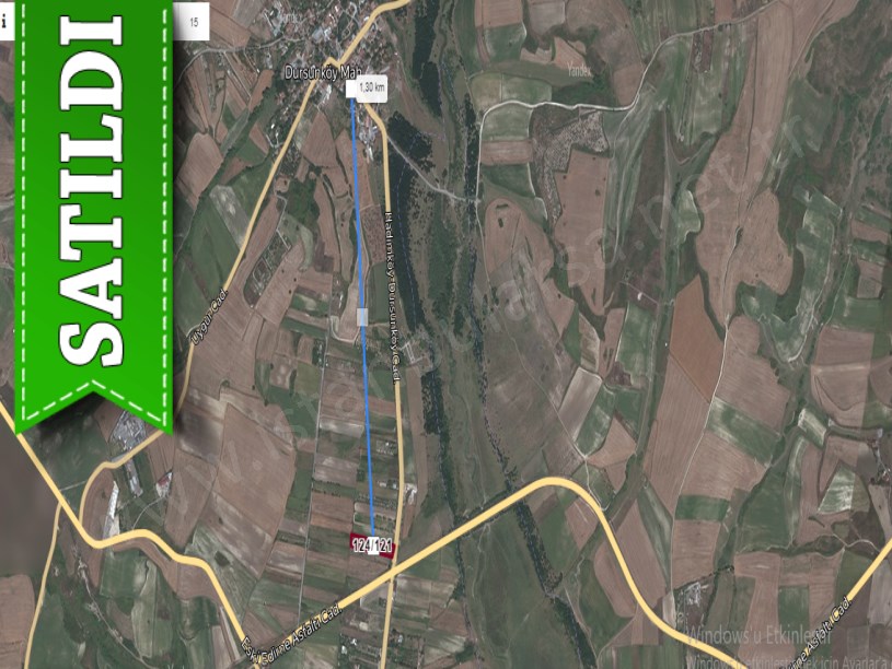 Arnavutköy Dursunköyde Satılık Arsa , 1000 M2 Cadde Cephe Çevrili 