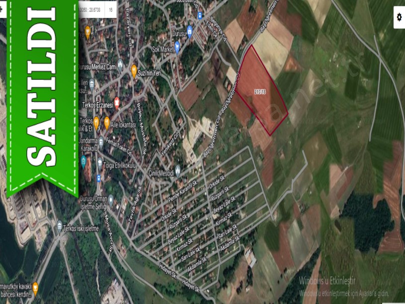 Arnavutköy Yeniköyde Satılık Arsa , 3,668 M2 Cadde Cephe 
