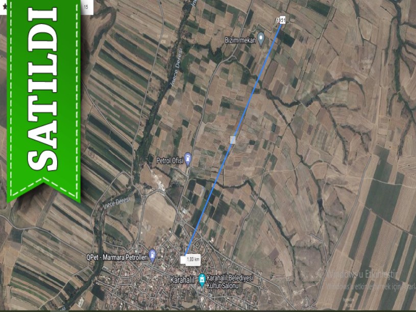 Kırklareli Babaeski Karahalil Köyünde Satılık Arsa , 348 m2 Hisseli