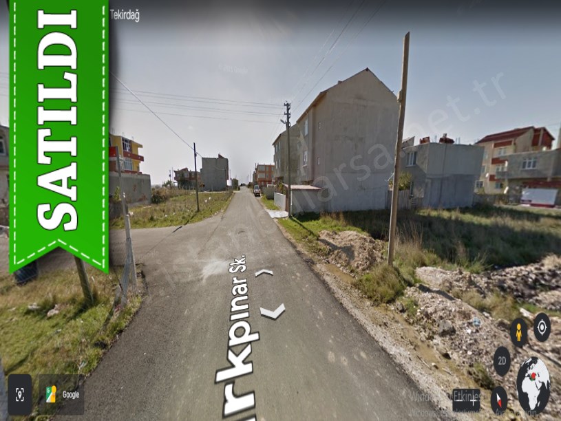 Tekirdağ  Kapaklıda Satılık Arsa , 270 m2 Köşe Başı Merkezde 