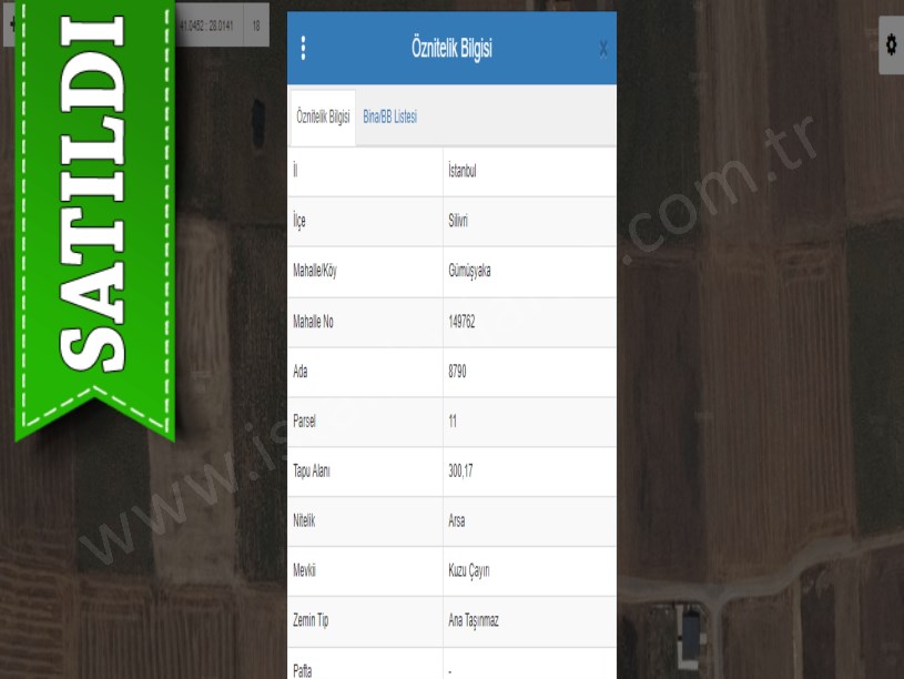 Silivri Gümüşyakada Satılık Arsa , 300 m2 Müstakil Denize Yakın