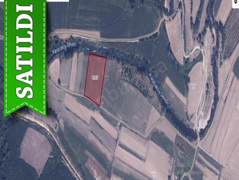 Çatalca Karacaköyde Satılık Tarla , 9,988 m2 Müstakil Yolu Var