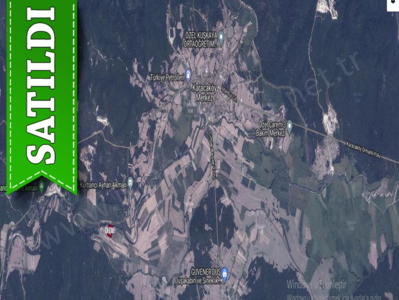 Çatalca Karacaköyde Satılık Tarla , 9,988 m2 Müstakil Yolu Var
