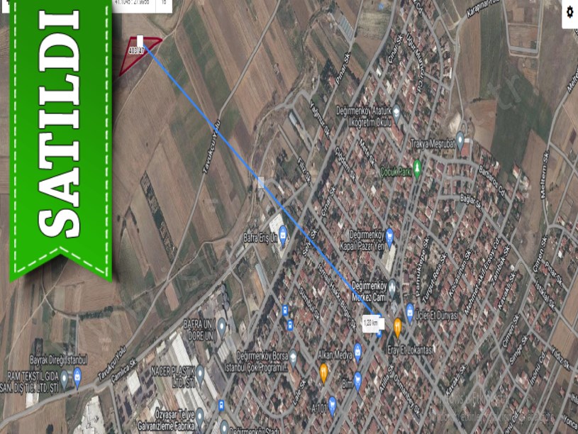 Silivri Değirmenköyde Satılık Arsa , 396 M2 Çaplı Çevrili 