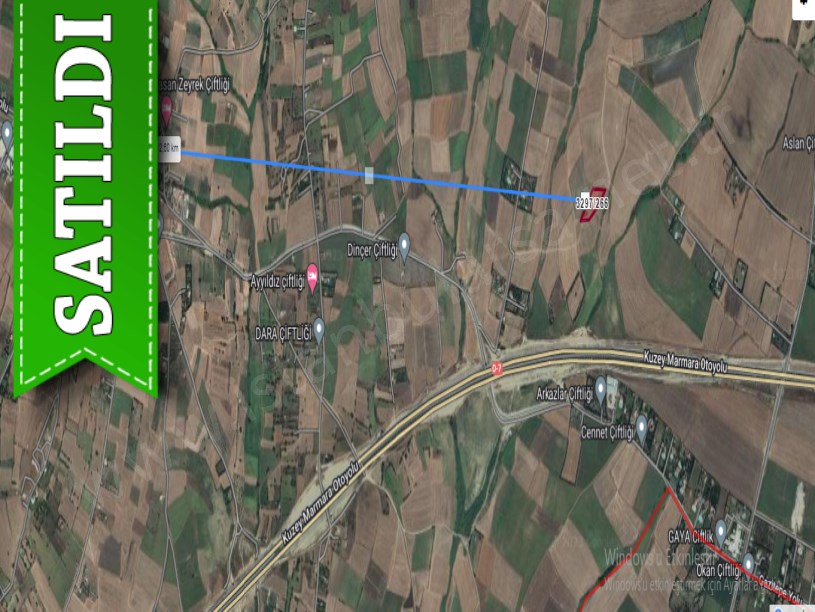 Silivri Fenerköyde Satılık Arsa , 1,045 M2 Yolu Var Hisseli