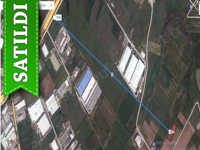 Tekirdağ Ergene Velimeşede Satılık Arsa , 5,692 m2 Sanayi İmarlı Osb İçinde