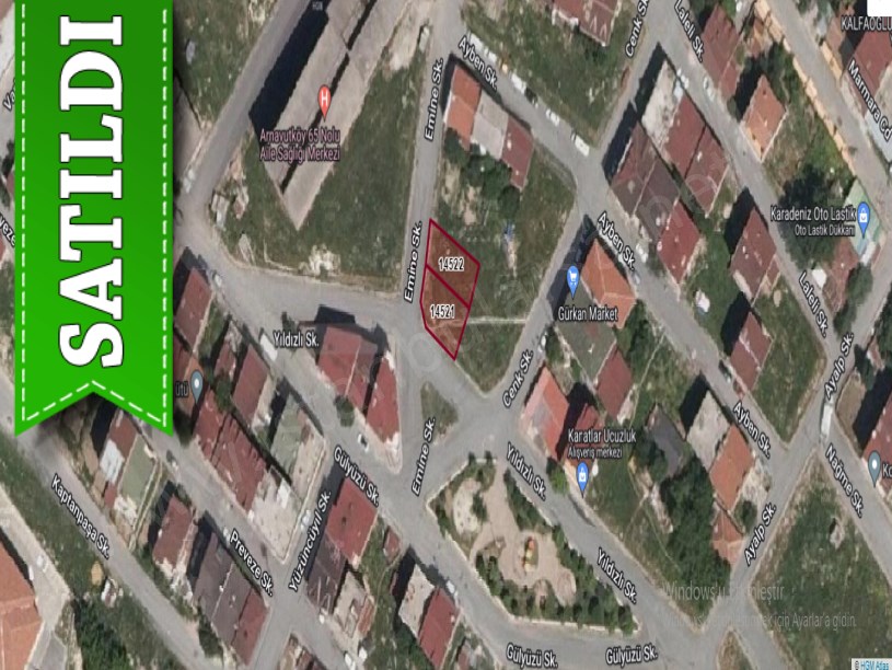 Arnavutköy Mustafa Kemalpaşa Mah Satılık Arsa , 300 m2 Köşebaşı İmarlı Arsa
