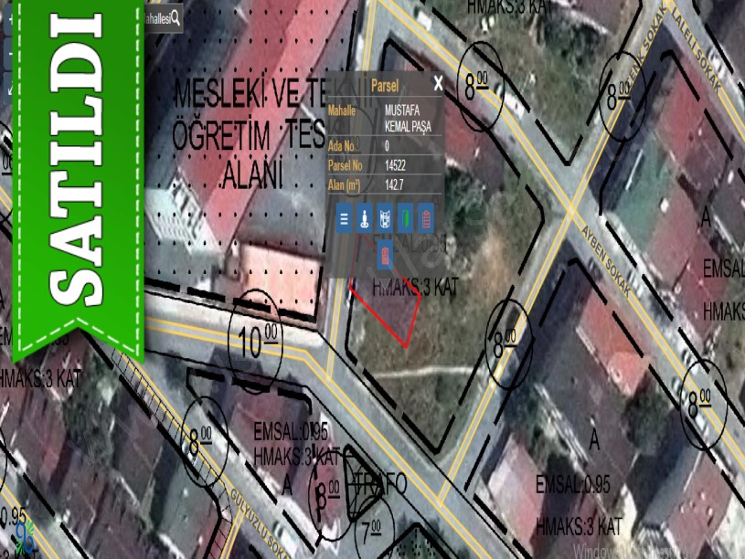 Arnavutköy Mustafa Kemalpaşa Mah Satılık Arsa , 300 m2 Köşebaşı İmarlı Arsa