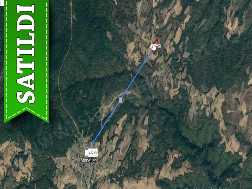 Kırklareli Kofçaz Ahmetler Köyünde Satılık Arsa , 889 m2 Hisseli Yolu Var