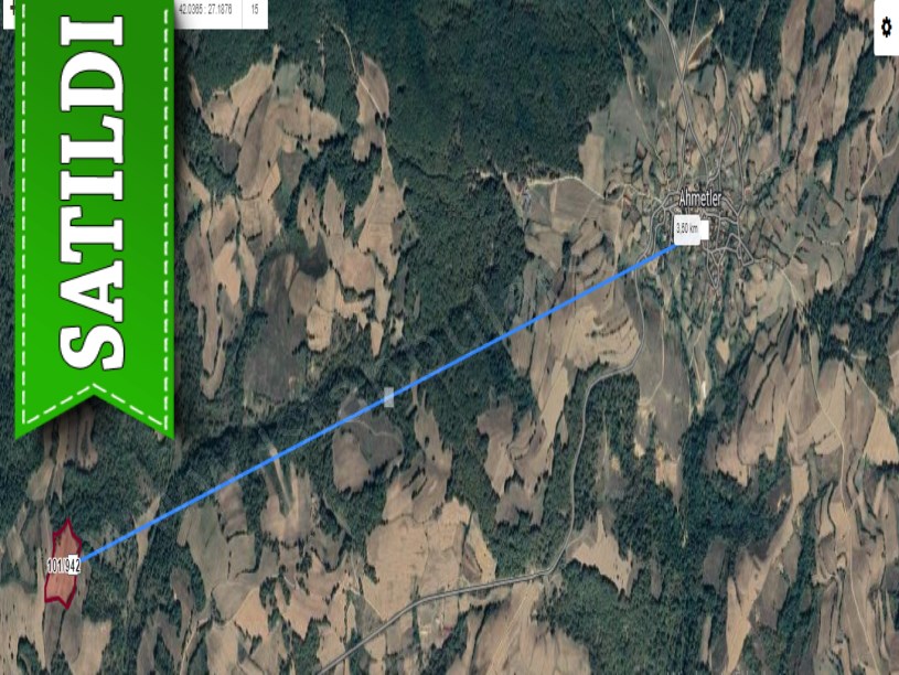 Kırklareli Kofçaz Ahmetler Köyünde Satılık Arsa , 963 M2 Yolu Var