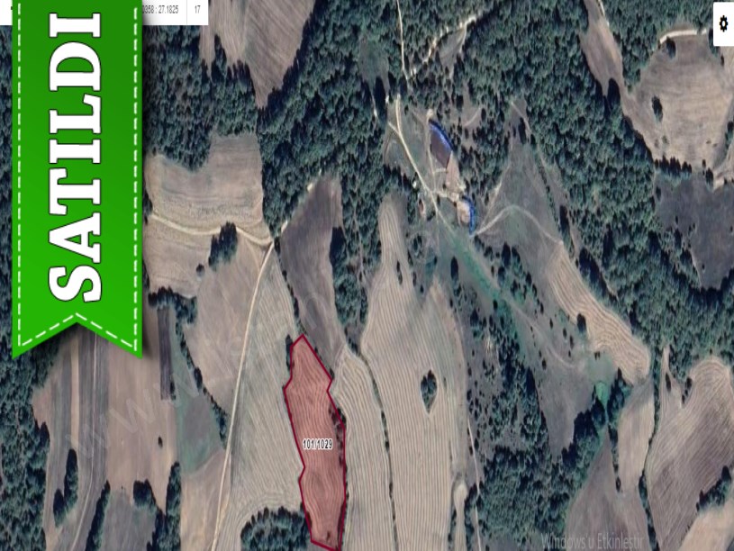 Kırklareli Kofçaz Ahmetler Köyünde Satılık Arsa , 1,069 M2 Hisseli 