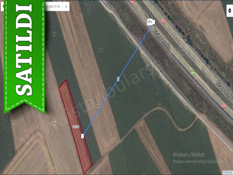 Tekirdağ Saray Göçerler Mah. Satılık Arsa , 472 m2 Yolu Çapı Var 