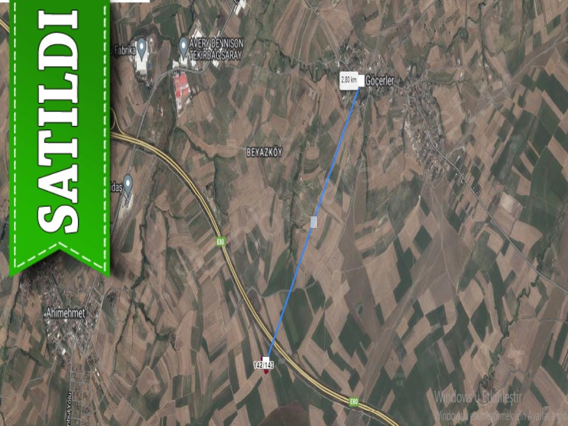 Tekirdağ Saray Göçerler Mah. Satılık Arsa , 472 m2 Yolu Çapı Var 