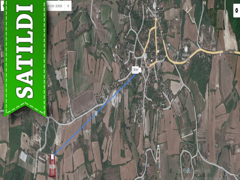 Arnavutköy Balabanda Satılık Arsa , 351 M2 Yolu Var 