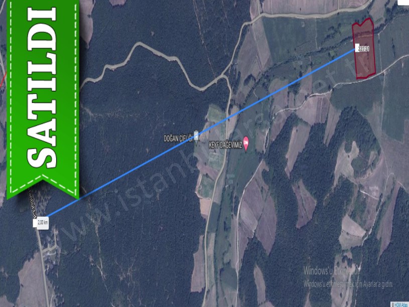 Çatalca Çiftlikköyde Satılık Arsa , 1500 M2 Hisseli Yolu Var 
