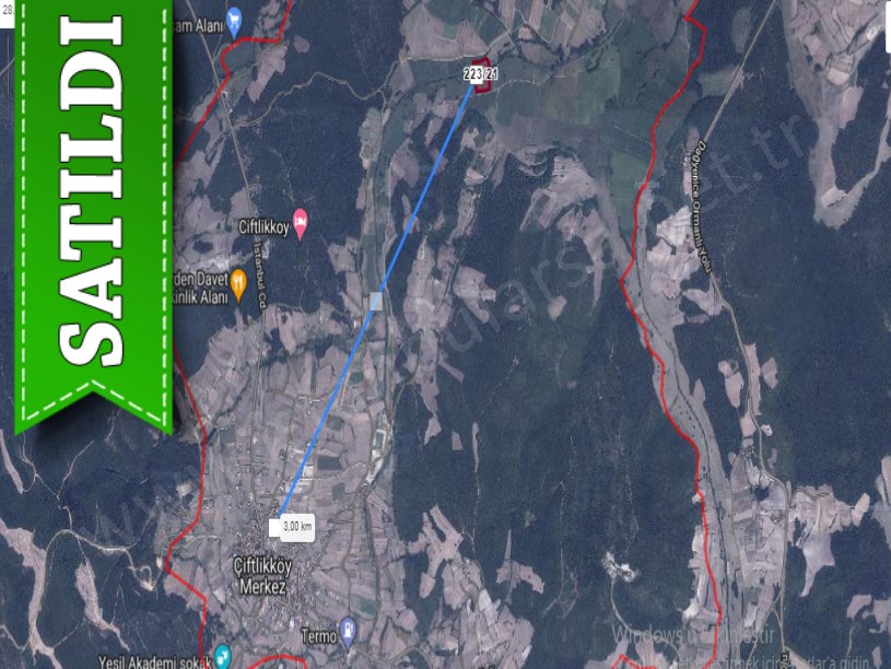 Çatalca Çiftlikköyde Satılık Arsa , 1500 M2 Hisseli Yolu Var 