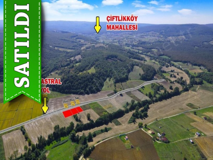 Çatalca Çiftlikköyde Satılık Arsa , 1500 M2 Hisseli Yolu Var 