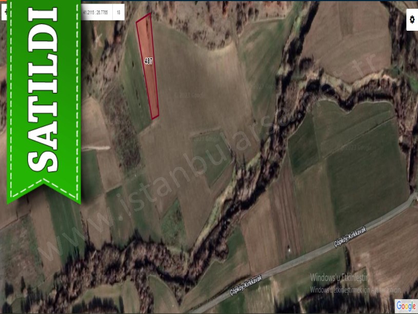Edirne Uzunköprü Kırkkavak Köyünde Satılık Tarla , 1,370 m2 Yolu Var Tek Tapu