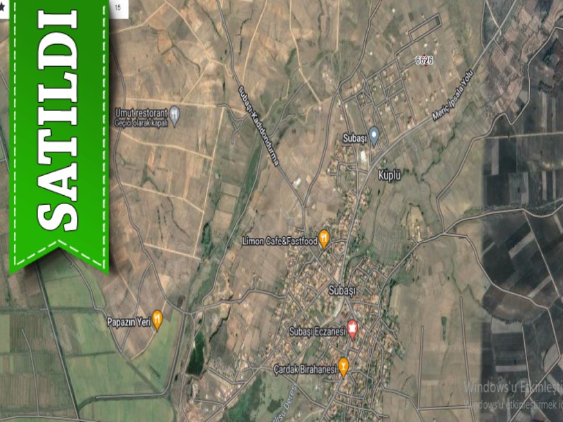 Edirne Meriç Subaşı Köyünde Satılık Arsa , 500 m2 İmarlı Müstakil