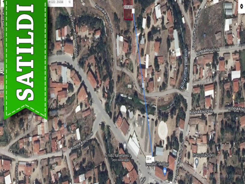 Tekirdağ Malkara Kozyörük Mah Satılık Arsa , 672 m2 İmarlı Merkezde 