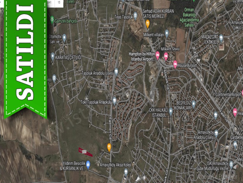 Arnavutköy Taşolukta Satılık Arsa , 265 M2 Çaplı Yolu Var 