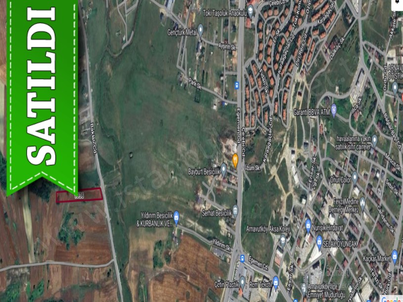 Arnavutköy Haraççıda Satılık Arsa , 204 m2 Çaplı Yeri Belli 