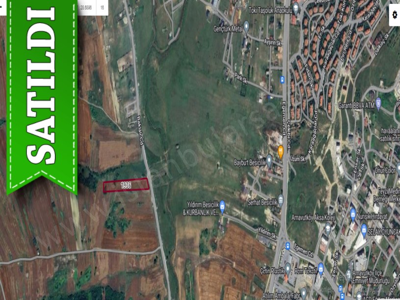 Arnavutköy Haraççıda Satılık Arsa , 204 m2 Çaplı Yeri Belli 