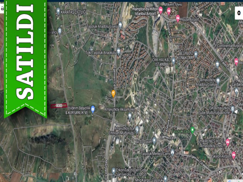 Arnavutköy Haraççıda Satılık Arsa , 204 m2 Çaplı Yeri Belli 