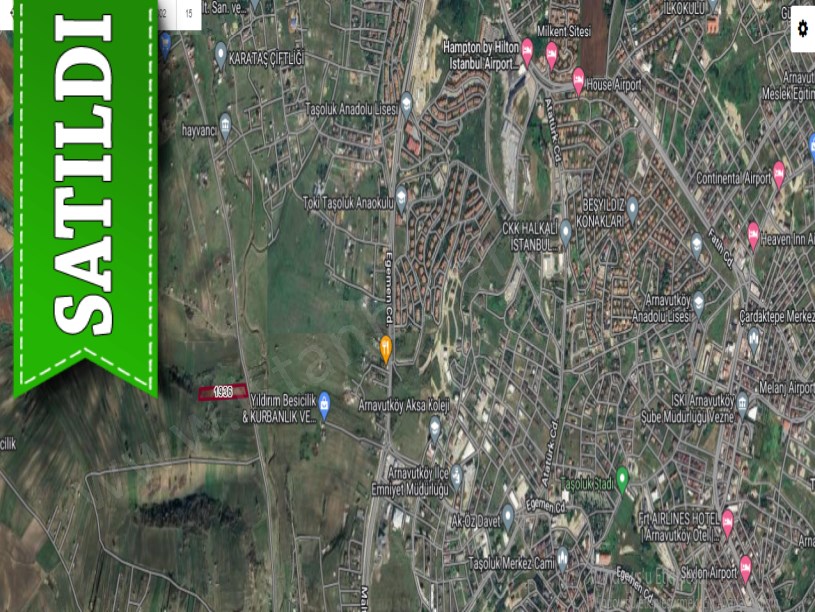 Arnavutköy Haraççıda Satılık Arsa , 204 m2 Çaplı Yeri Belli 