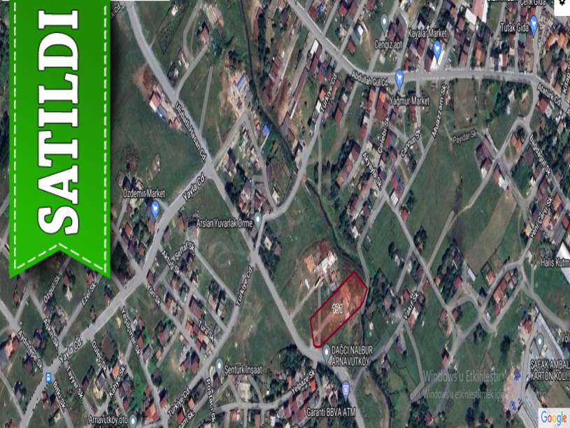 Arnavutköy İmrahorda Satılık Arsa , 193 M2 Cadde Cephe Merkezde 