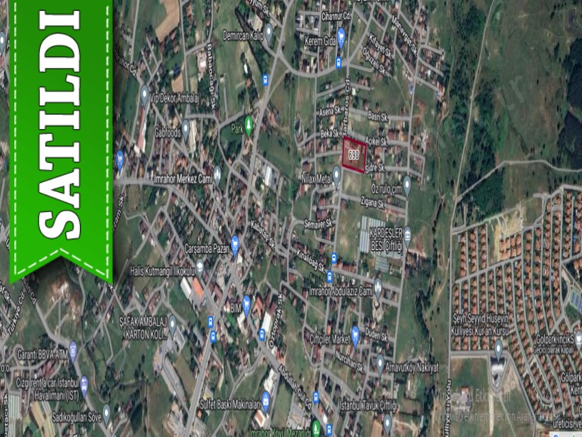 Arnavutköy İmrahorda Satılık Arsa , 199 M2 Caddeye Yakın İmarlı