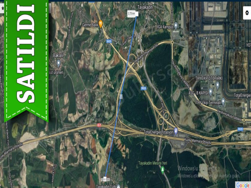 Arnavutköy Tayakadın Satılık Arsa , 319 M2 Yolu Var Hisseli 