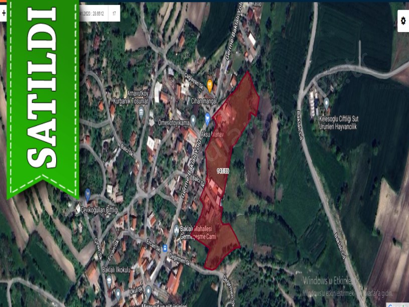 Arnavutköy Baklalıda Satılık Arsa , 1,753 M2 Merkezde Evlerin Yakını Yolu Var