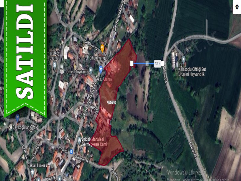 Arnavutköy Baklalıda Satılık Arsa , 1,753 M2 Merkezde Evlerin Yakını Yolu Var