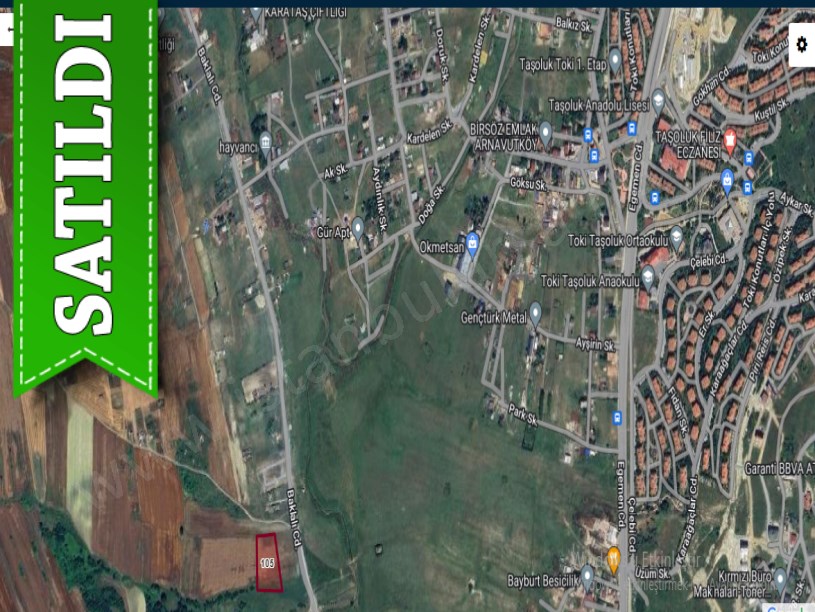 Arnavutköy Haraççıda Satılık Arsa , 386 M2 Hisseli Caddeye Yakın