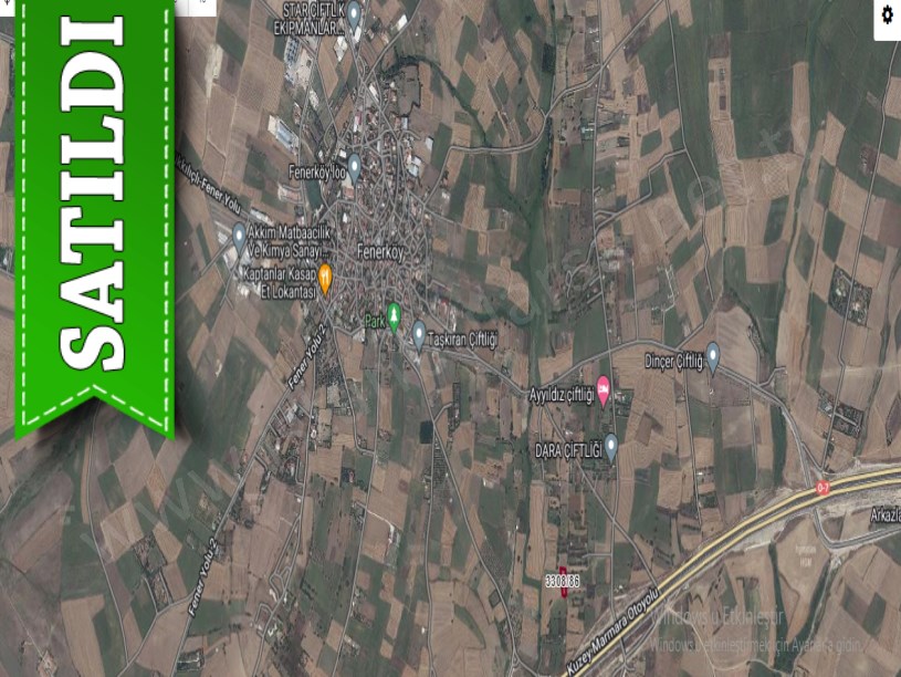 Silivri Fenerköyde Satılık Tarla , 1,718 m2 Tek Tapu Yolu Var