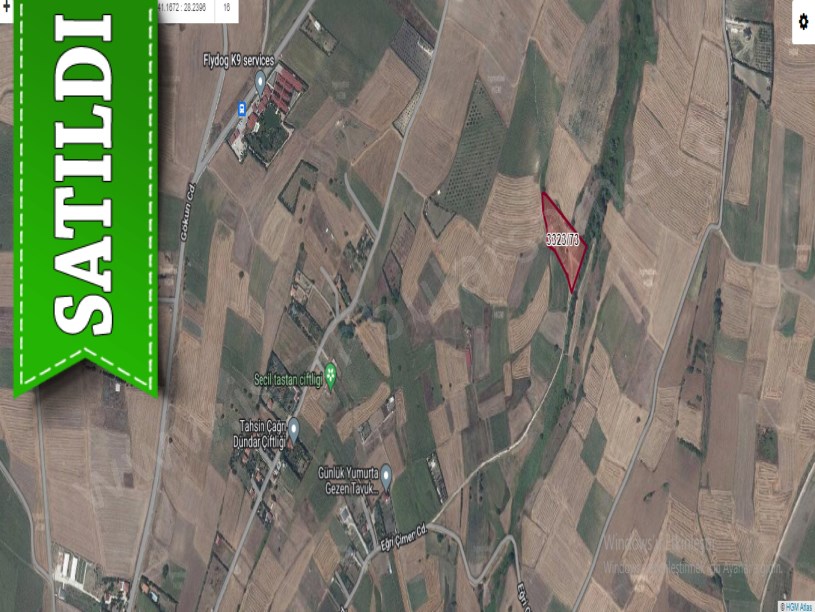 Silivri Fenerköyde Satılık Arsa , 870 M2 Çevrili Çaplı Yolu Var